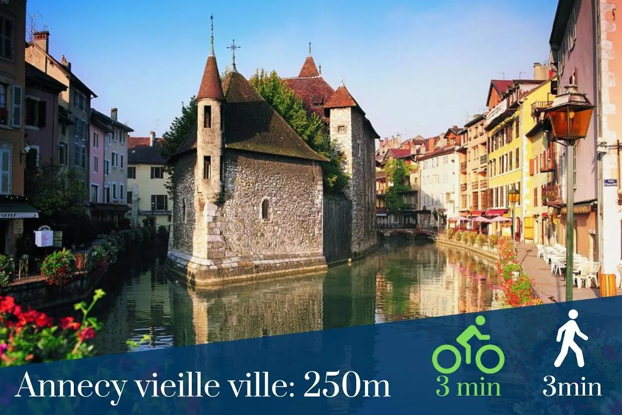 Homey Earl - Hypercentre - Proche Gare - Sauna Privatif - Balcon Prive - Wifi Gratuit Annecy 0*,  France